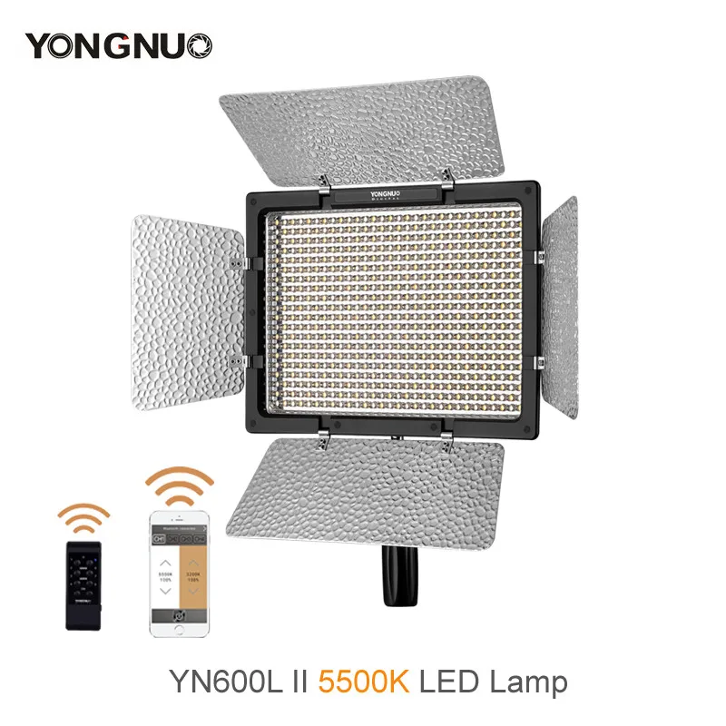 YONGNUO YN600L II 5500K YN600 II 600 видео светодиодный светильник Панель 2,4G беспроводной пульт дистанционного управления по телефону приложение для камера для интервью