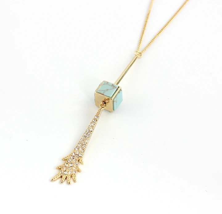 2017 новое хрустальное ожерелье с подвеской в виде рассеянного цветка длинное