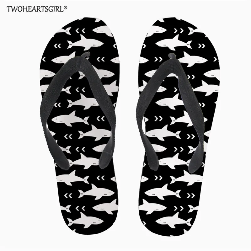 Шлепанцы twoheart sgirl мужские с принтом акулы мягкие пляжные тапочки модная