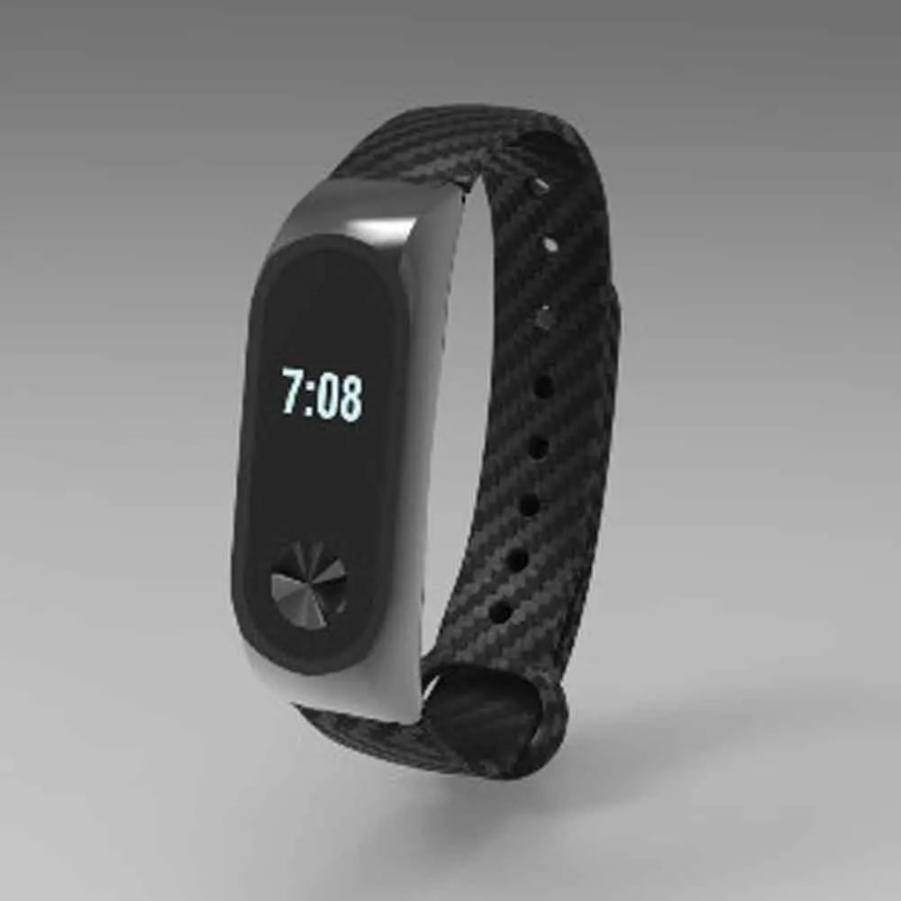 Valdus mi Band 2 ремешок из углеродного волокна Сменные наручные аксессуары металлический браслет для Xiao mi band 2 умный Браслет Ремни