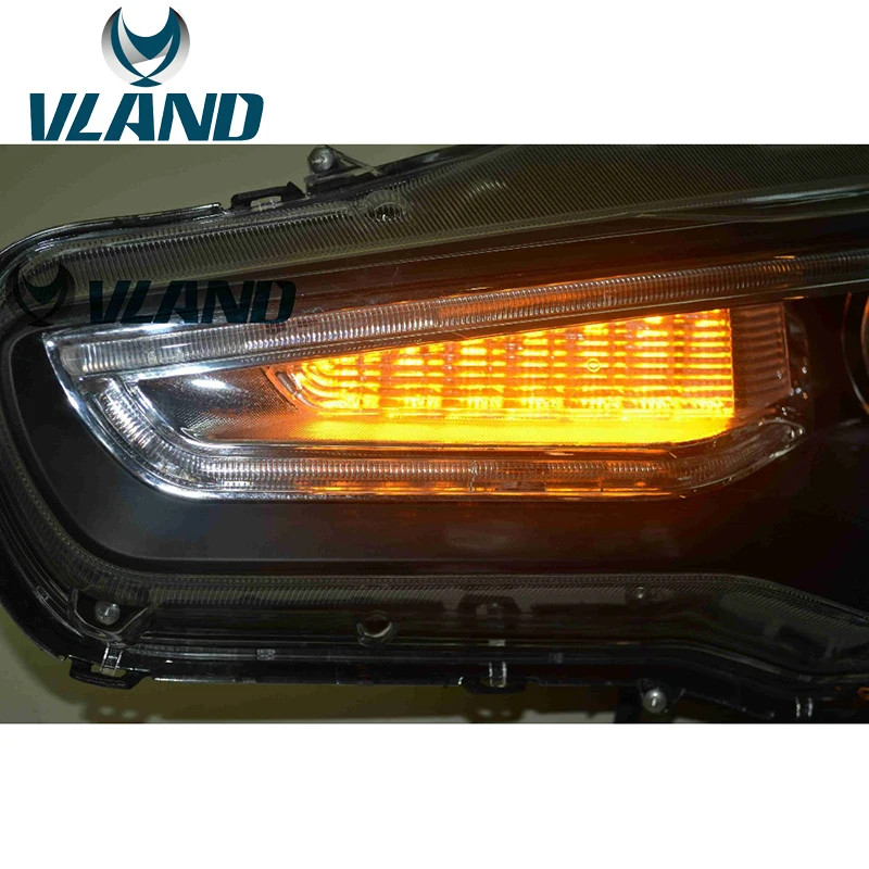 VLAND Factory для Lancer EVO EX 2008 2010 2012 светодиодный фонарь с поворотником+ plug and play+ DRL