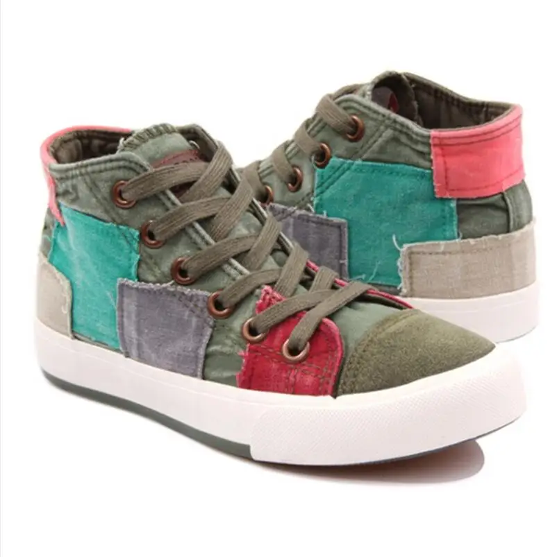 Горячая 2016 Суперзвезда Женская Обувь Высокого Холст Мода Повседневная Для