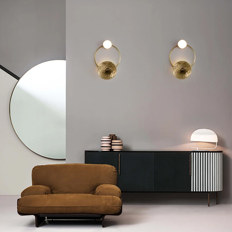 Креативное художественное украшение в скандинавском стиле настенный светильник