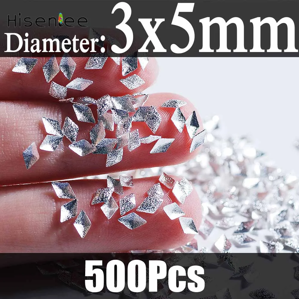 Large Diamond Корейская мода стиль Серебряный океан ракушка шаблон 3D дизайн ногтей, заклепка шпильки Морская звезда оболочка украшение с якорем панк дизайн аксессуар - Цвет: Large Diamond
