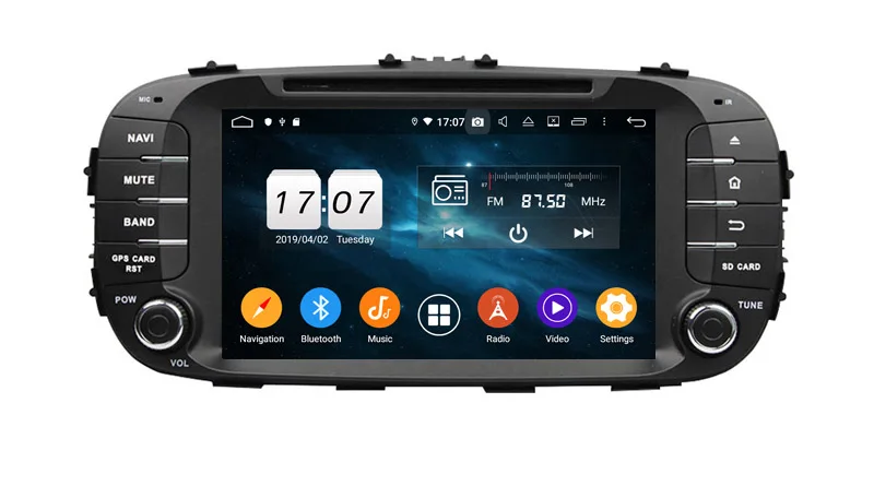 Android 9,0 Восьмиядерный 4 Гб ОЗУ 64 Гб ПЗУ автомобильный dvd-плеер gps ГЛОНАСС navigaiton для KIA soul