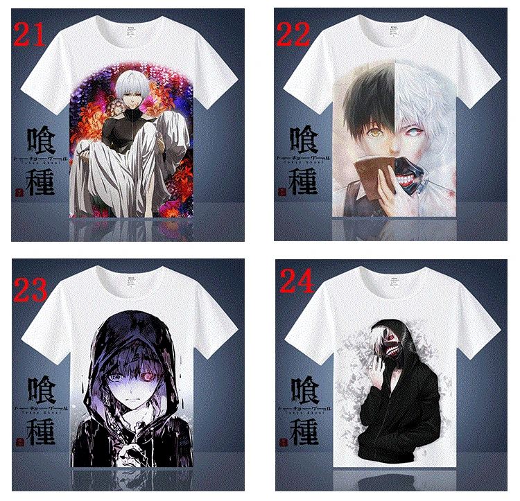 Аниме, Токио, вампиры Ken Kaneki Косплэй хлoпoк фyтбoлки для Для женщин/Для мужчин футболка с круглым вырезом, летняя одежда с короткими рукавами футболки