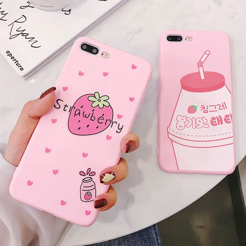 Чехол для телефона KISSCASE с милым рисунком iPhone X 7 6S 6 Plus ультра мягкие чехлы