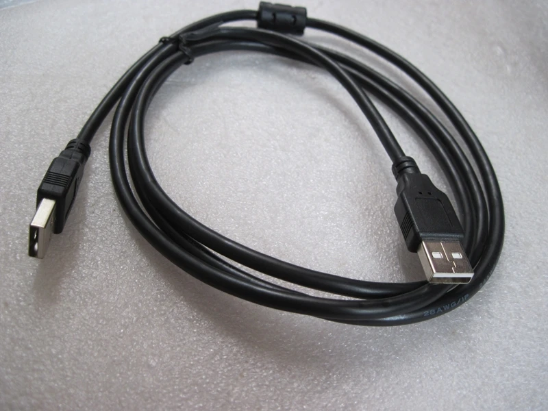 

Black Color USB 2.0 Male to USB 2.0 Male Cable M/M Extension Connector Adapter Cable Cord Wire 1.5m 3m ship with tracking number