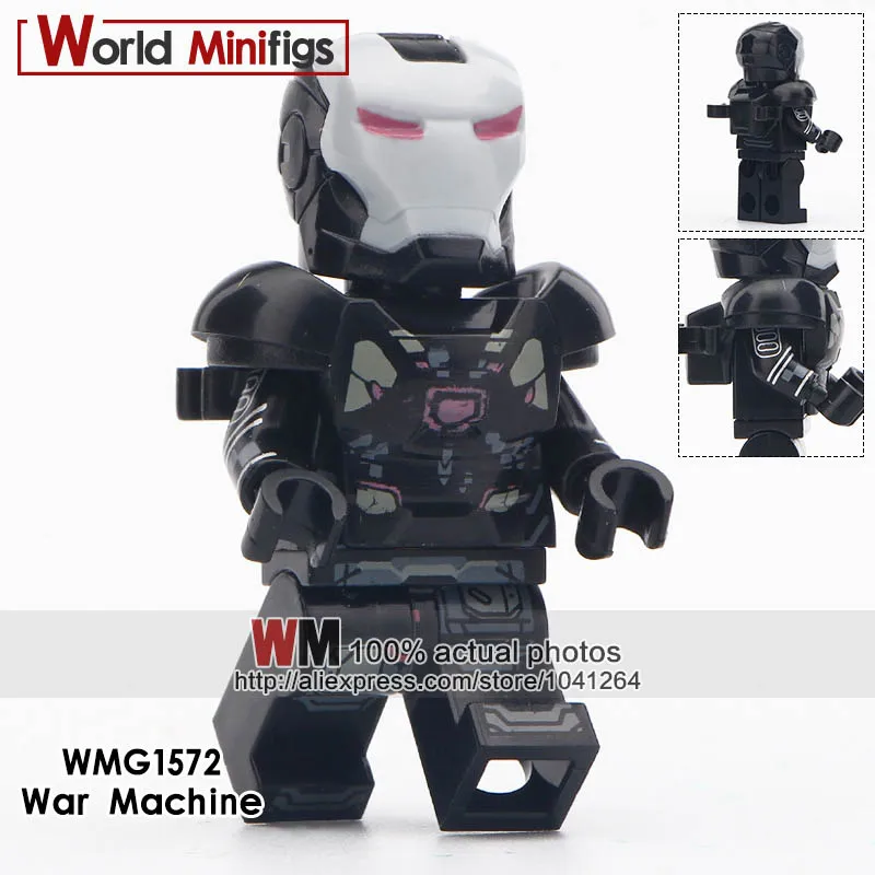 Армейский зеленый Одиночная Супер Герои танос видение коллекционер военная машина краглин Скарлет ведьма строительные блоки кирпичи Детский подарок игрушки - Цвет: Армейский зеленый