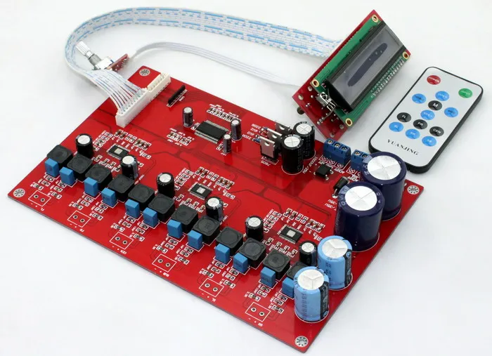 AC15V 300W TPA3116(3 шт.) + M62446 5 1 50WX6 D 6 канальный пульт дистанционного управления Плата