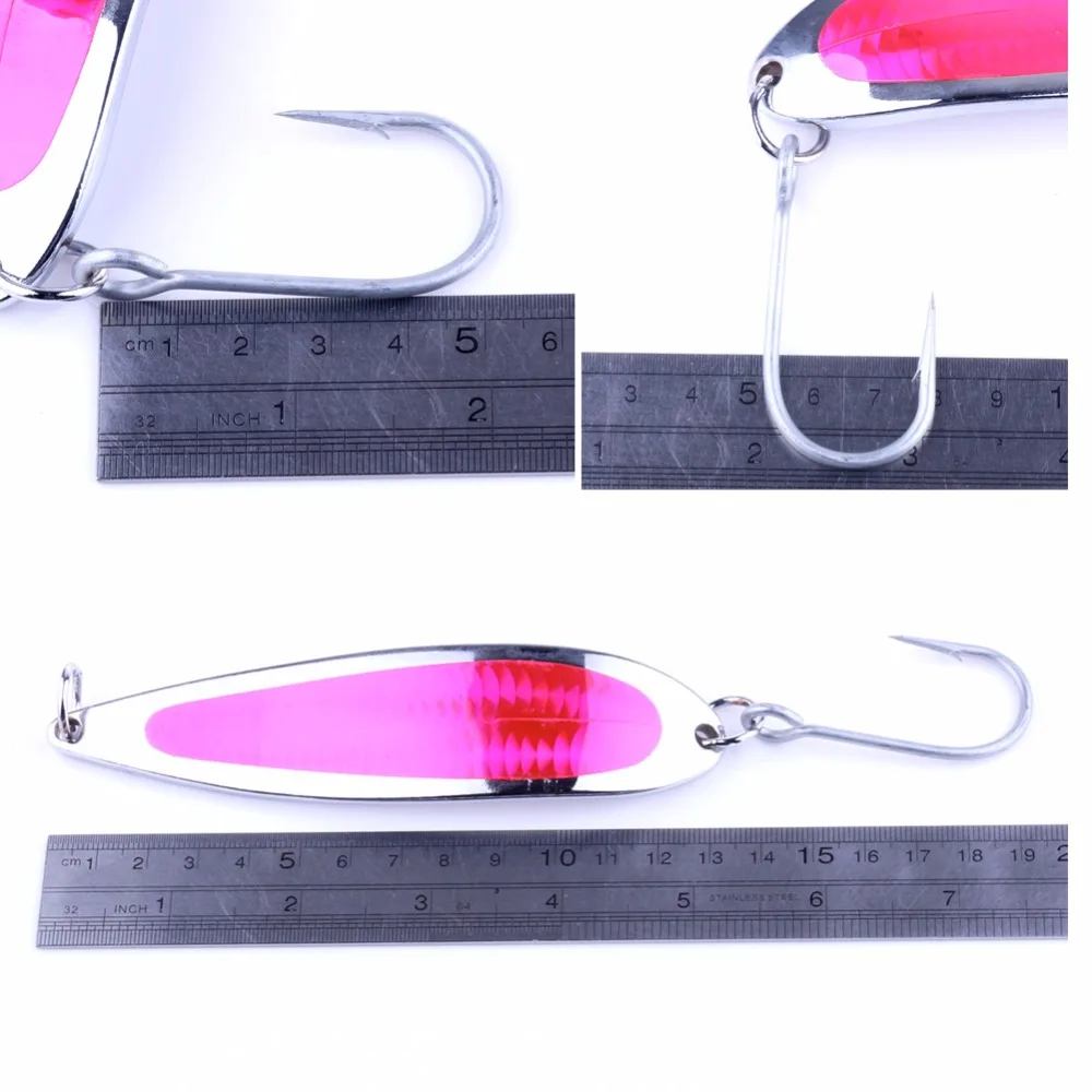 

4pcs/set 135G 20cm Metal Spoon Baits with 9/0 fishing hooks sea fishing lures big game bass fishing tackle
