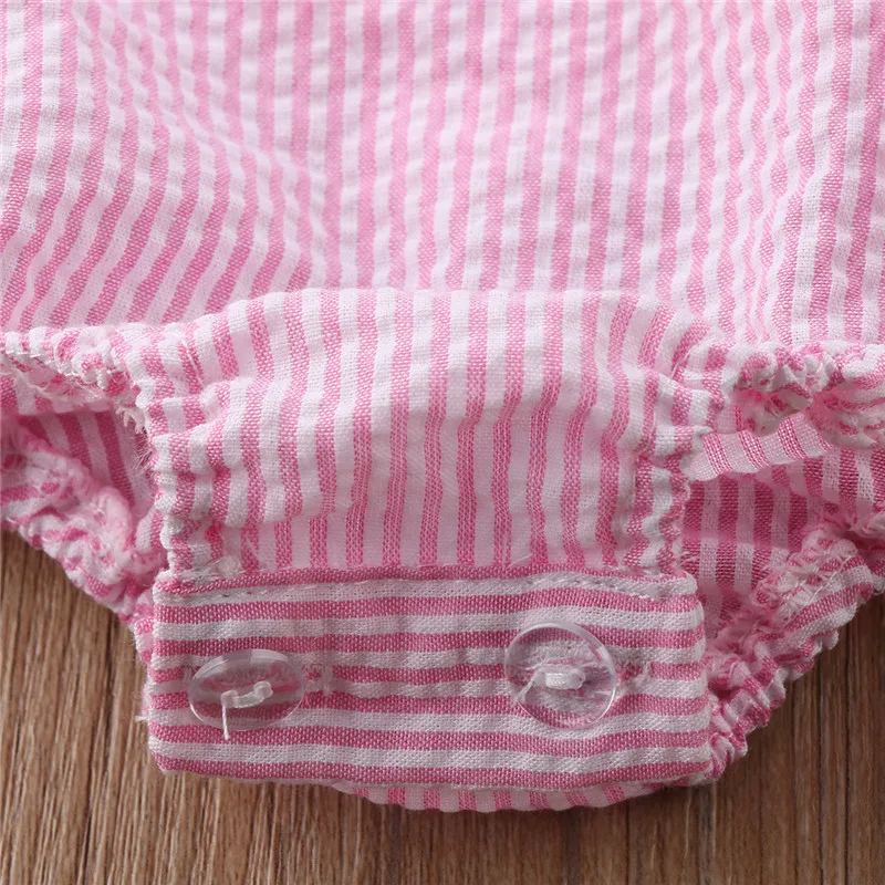 PUDCOCO AU/милое хлопковое боди для новорожденных девочек комбинезоны костюмы летний