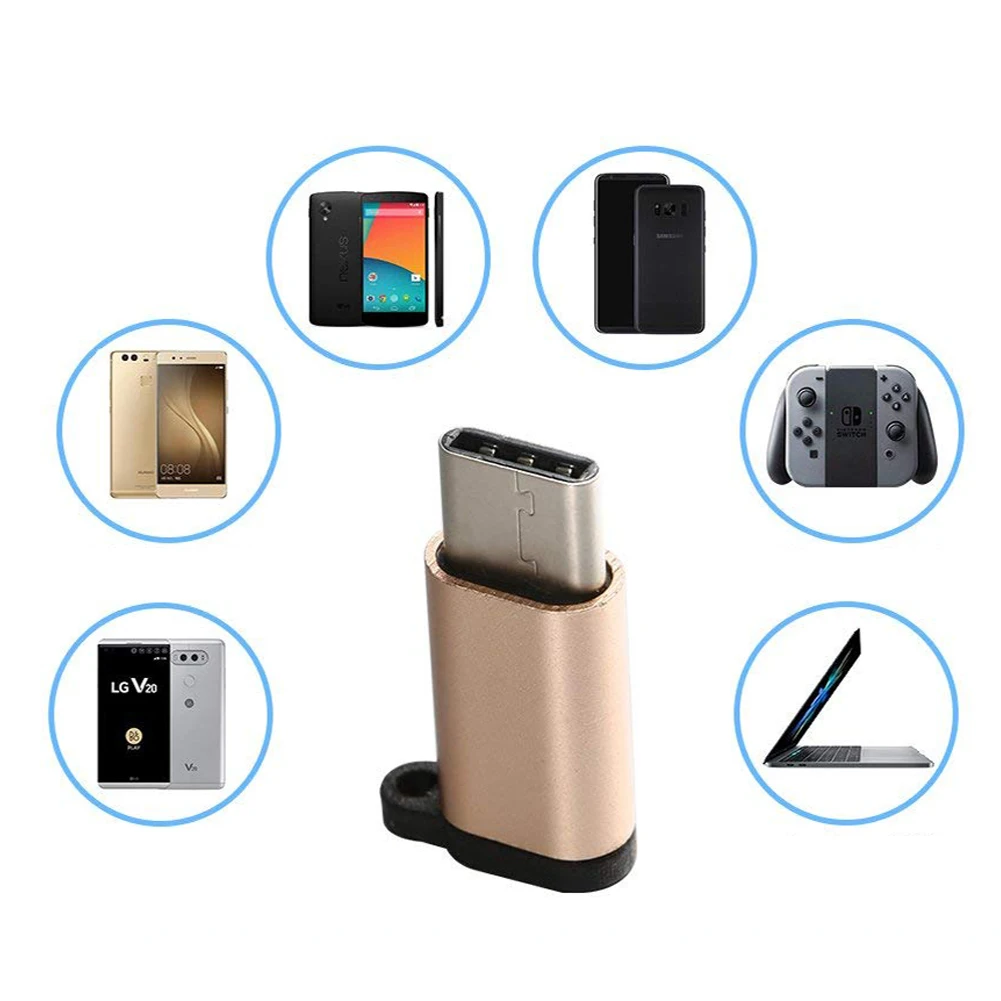 С брелком типа C для микро Универсальный телефон мини адаптер портативный кабель