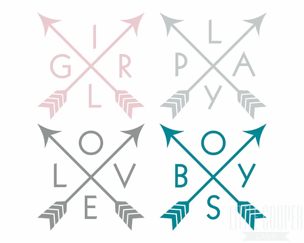 Стикер настенный виниловый в стиле Бохо с крестом и стрелками | Дом сад