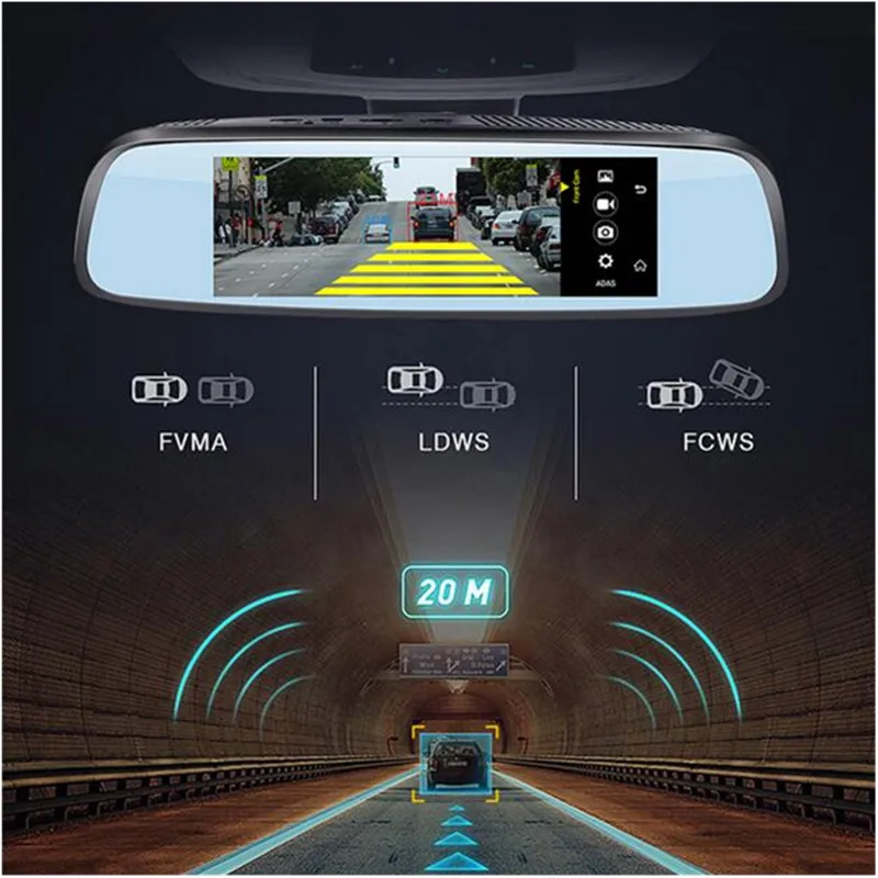 7 84 &quot4G Специальный Кронштейн Автомобильный зеркальный рекордер Android GPS DVR с двумя