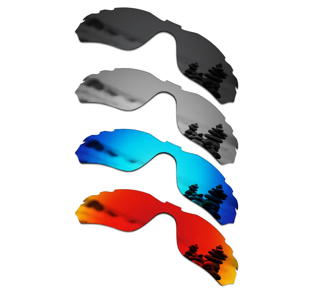 SmartVLT 4 Pieces Polarized Sunglasses Replacement Lenses for Oakley Radar Edge Vented - 4 Colors
