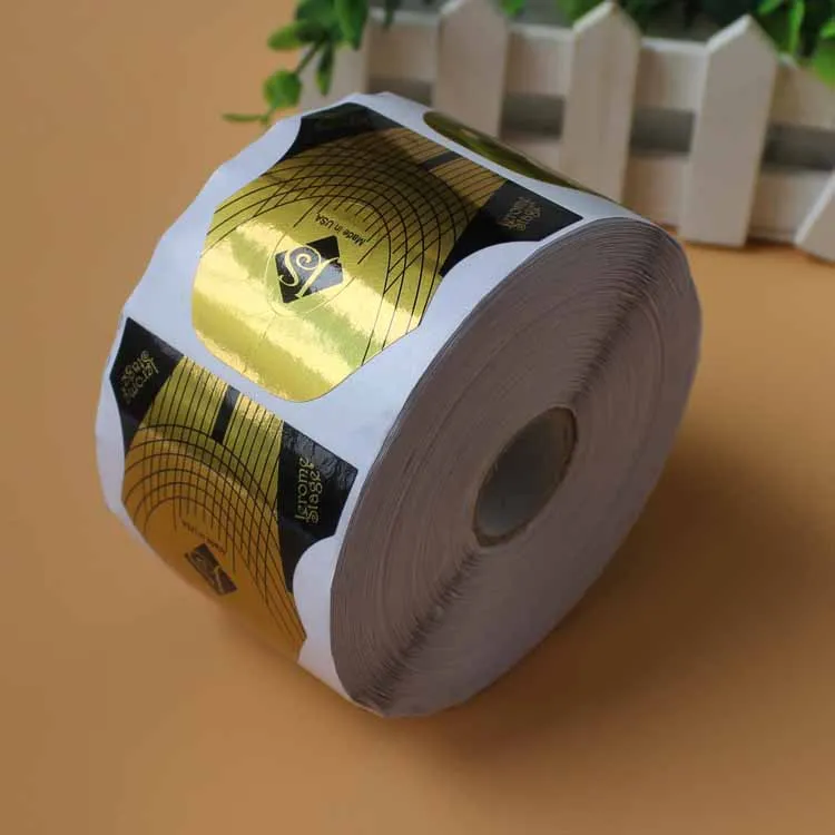 500pcs 1 рулон(300/500 шт) форма для нейл-арта в форме бабочки самоклеющиеся гелевые формы для наращивания ногтей для 500 X инструменты для маникюра, KJ545-44 - Цвет: 500pcs