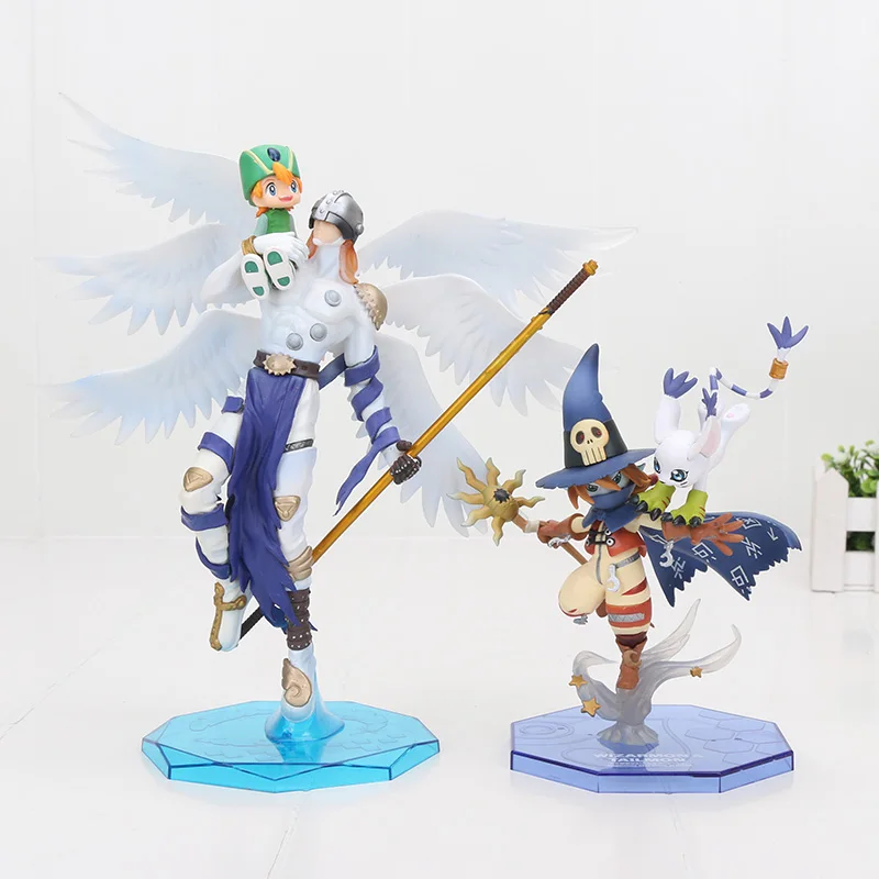 Digimon Adventure Digital Gabumon& Yamato фигурка Angemon wizzarmon аниме мультяшная игрушка ПВХ фигурка Модель Кукла подарок 13-22 см