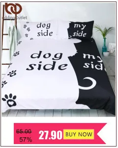 BeddingOutlet собака с одной стороны и боковые чехлы с рисунками животных из мультфильмов Белая Подушка Чехол Обложка ПЭТ след Декоративная Подушка Чехол