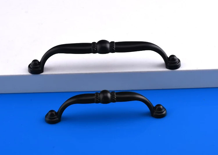 Черный цинк Aolly мебельная фурнитура ручки раздвижные двери ручка ящика Шкаф