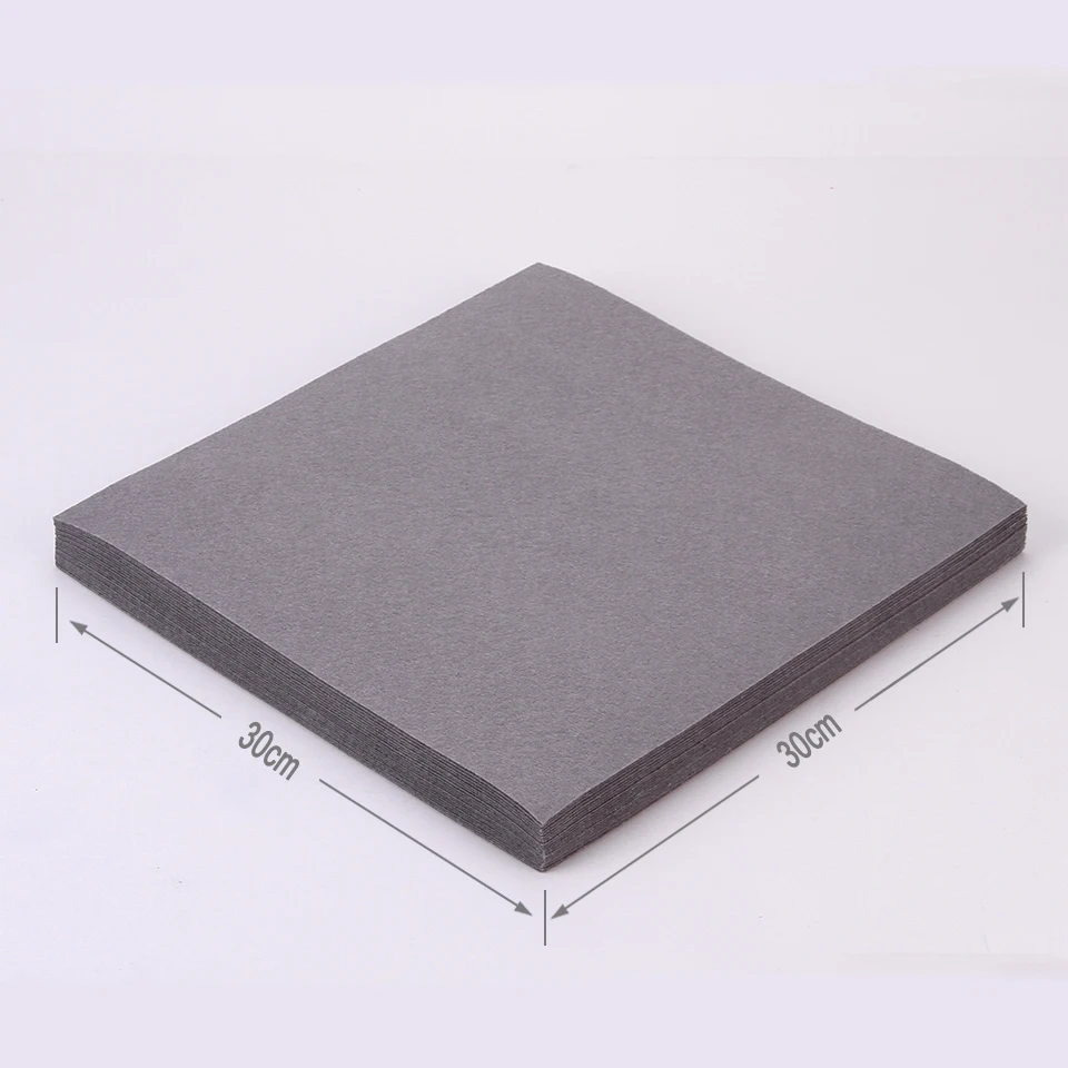 Однотонная Ткань: фетр цветной 30x30 см темно серый комплект из трикотажной ткани