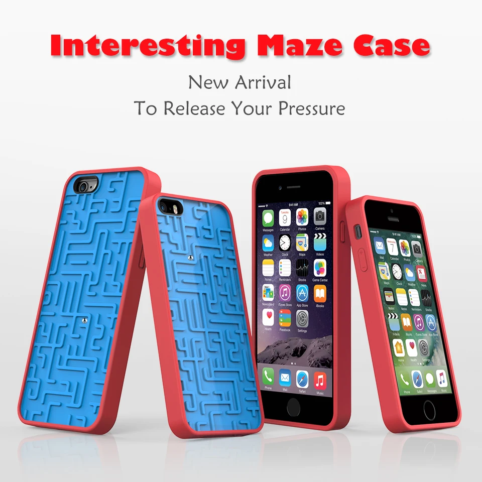 3D Intellectual Phone Case For iPhone 5 5S SE Creative Relax Funny Silicone maze Map case Fandas Coque Cases |
