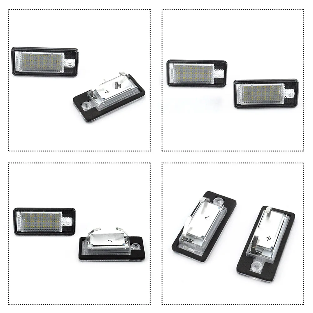 1 пара светодиодный потолочный светильник для автомобиля Белый 18 3528 SMD номерной