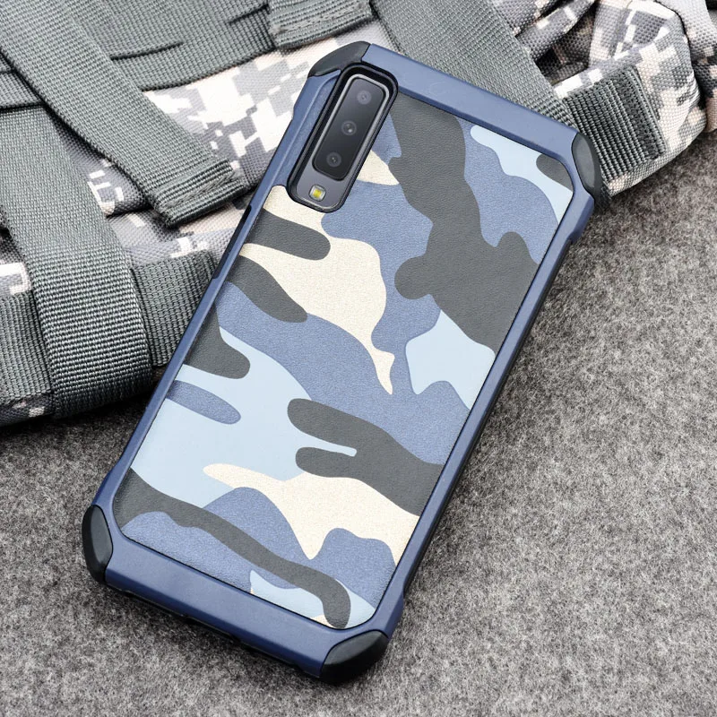 Армейский камуфляжный чехол для Samsung Galaxy A9S A9200 PC + TPU 2 в 1 Мягкий Силиконовый