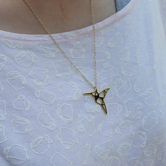 

Wholesale Cute Hummingbird Necklace Female and Male Gift Jewelry Pendant--12pcs/Lot