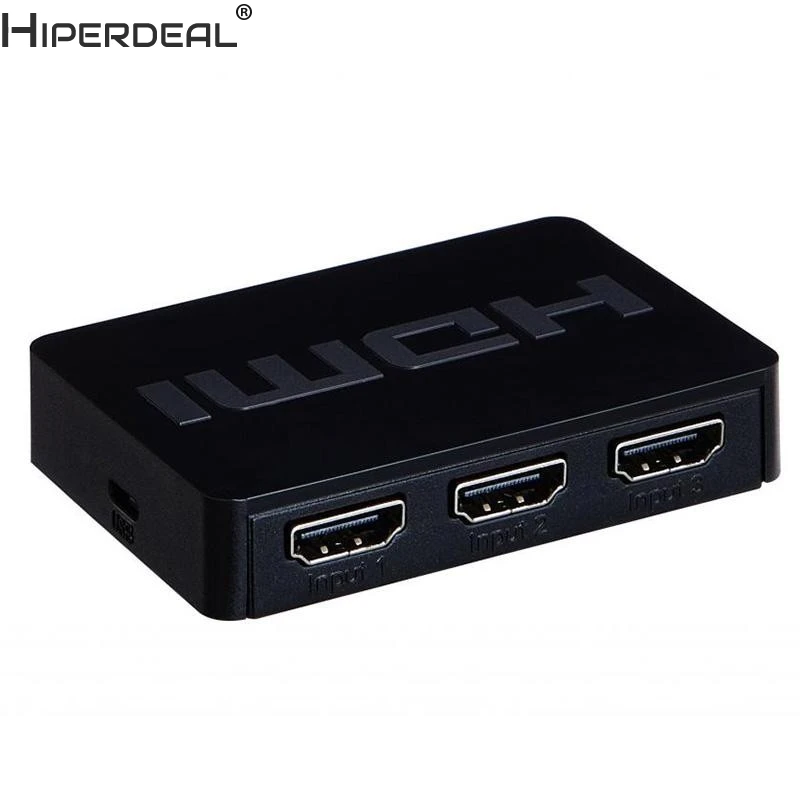 HIPERDEAL 3 порта 1080P видео HDMI переключатель сплиттер ИК пульт дистанционного управления для HDTV PS3 DVD EA Oct30HW