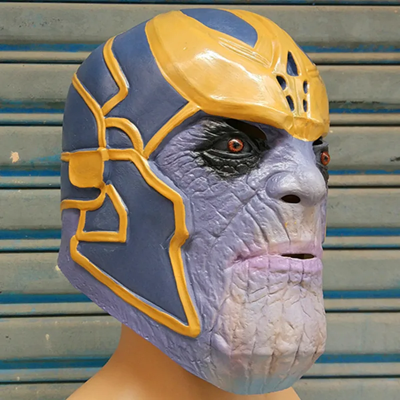 Маскарадный костюм Marvel Мстители 3 Железный человек латексная маска Таноса