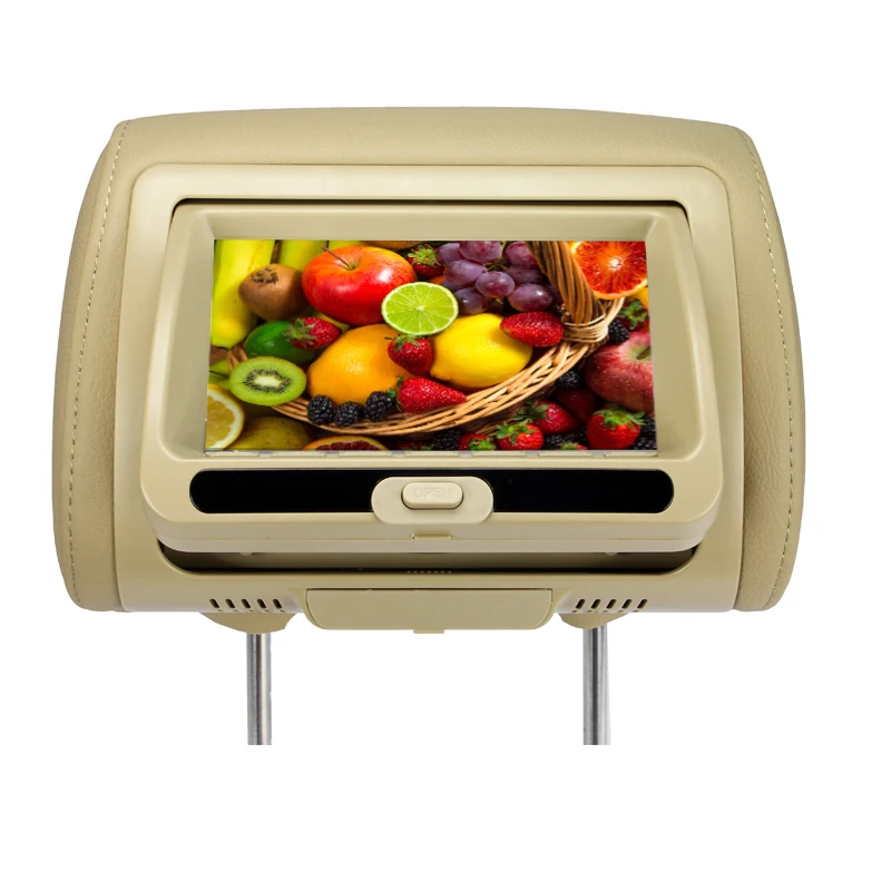 7 дюймовый автомобильный монитор с подголовником Автомобильная подушка и DVD