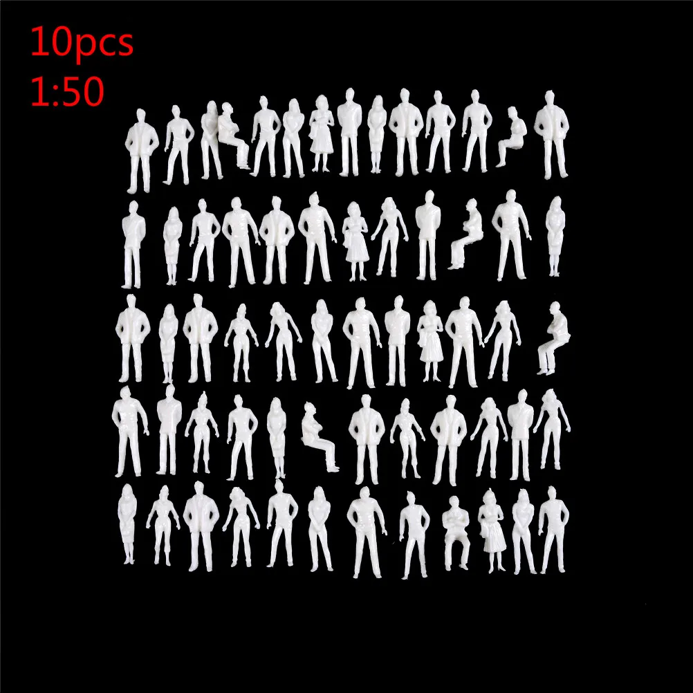 5/10/100 ⑤ упак. 1:50 1: 87 100 масштаб белая модель Миниатюрные фигурки архитектурная