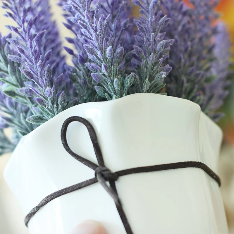 Прованс лаванда искусственное украшение для гостиной ваза с цветами|vase ceramic|vases