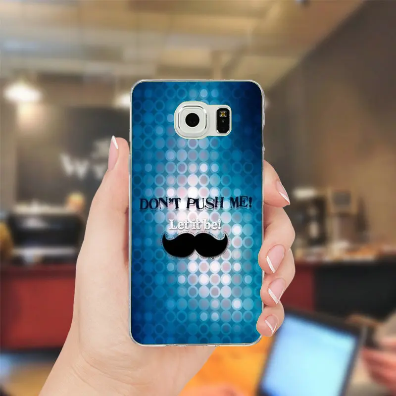Я люблю Усы Мягкие TPU кремния телефон чехлы для samsung Galaxy Note 2 3 4 5 8 S2 S3 S4 s5 мини S6 S7 S8 S9