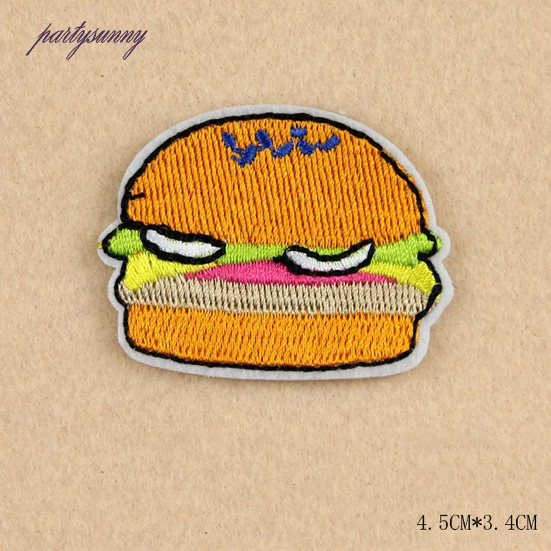 8 шт. Утюг На Продукты Питания Вышивка Патчи Для Одежды Мешок Рубашку Телефон