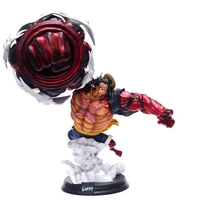 anime one piece monkey d luffy gear fourth 4 kong gun gk pvc action figure statue collection model toys doll gift 39cm