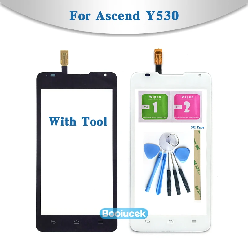 Высокое качество 4 5 &quotдля Huawei Ascend Y530 сенсорный экран дигитайзер Датчик внешняя