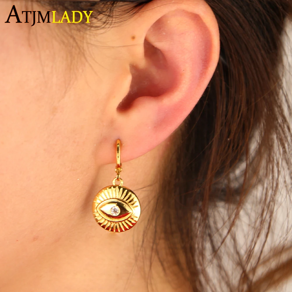 Женские серьги-подвески в виде монет круглые геометрические серьги | Украшения и