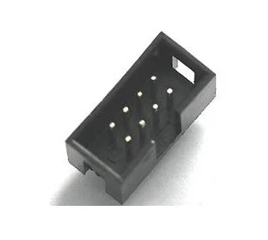 

1000 Pcs Shrouded Box header IDC Socket 2.54mm 2x4 Pin 8 P Straight Male square pin 0.64mm 2 rows 2.54 Through hole DIP