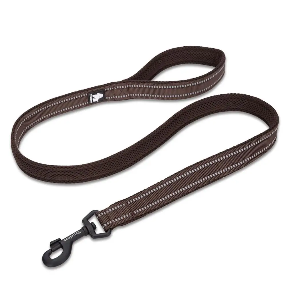 Brown Truelove 110 см сетчатый мягкий поводок для собак розовый прочный светоотражающий безопасный поводок для собак поводок для питомцев нейлоновый поводок для дрессировки собак - Цвет: Brown