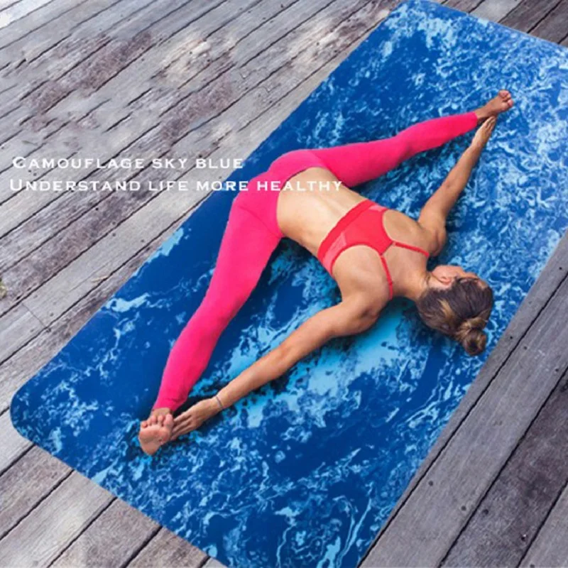 

183*61*0.8cm TPE Non-Slip Camouflage Yoga Mat Exercise Mat Eco-friendly Thickening Increase Wide Yoga Mats Body Building,HB035