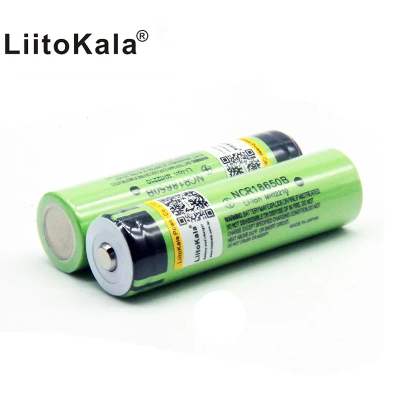 Литий-ионный аккумулятор Liitokala 18650 3400 мА/ч 3 7 В для фонарика NCR18650B (без печатной