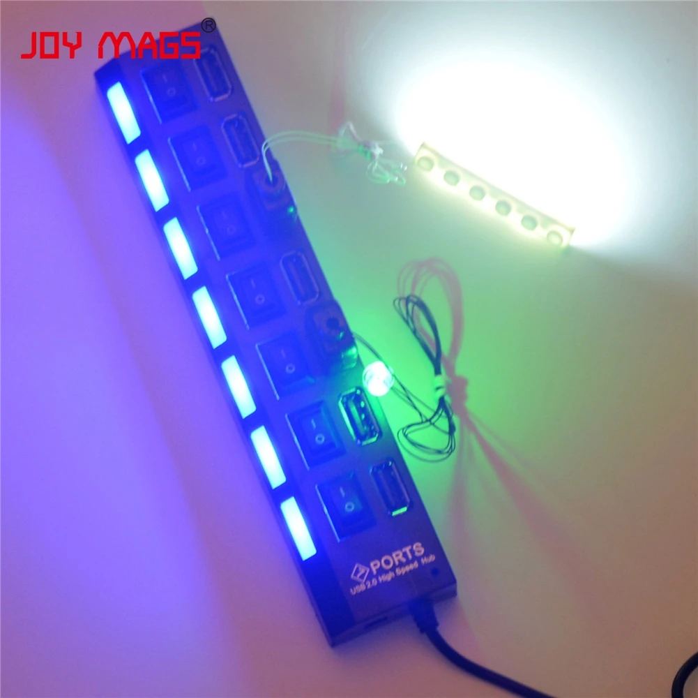 JOY MAGS/Высококачественный usb хаб с 7 портами маленький разветвитель переключатель
