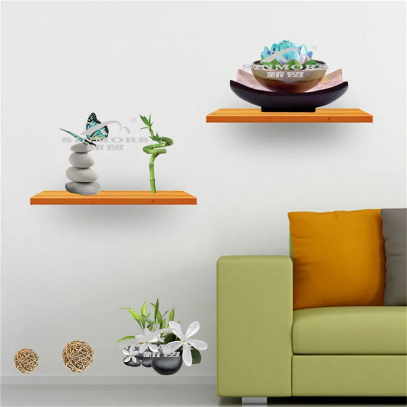 3D бамбуковый камень цветок лотоса искусственное украшение для гостиной|nature wall