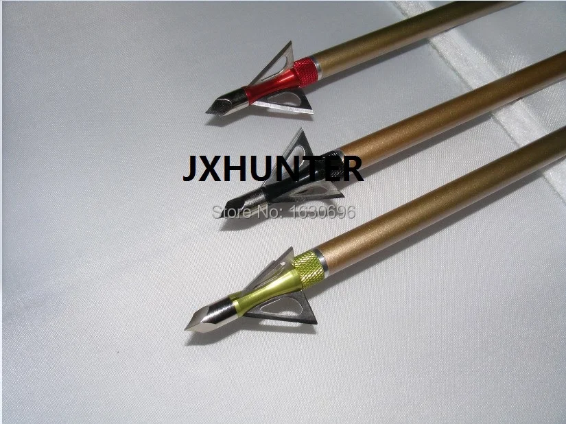 3PK арбалет стрелы головки 100 зерна 3 лезвия broadheads для охоты вида цветов | Спорт и
