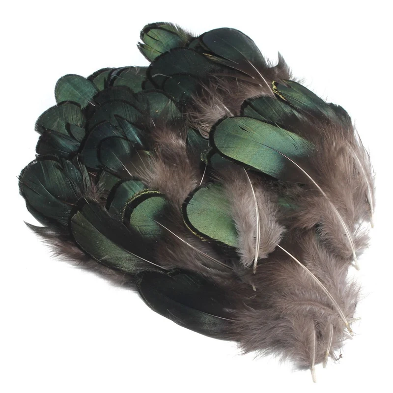 50 шт./компл. красивые зеленые перья из натурального хвоста фазана | Дом и сад