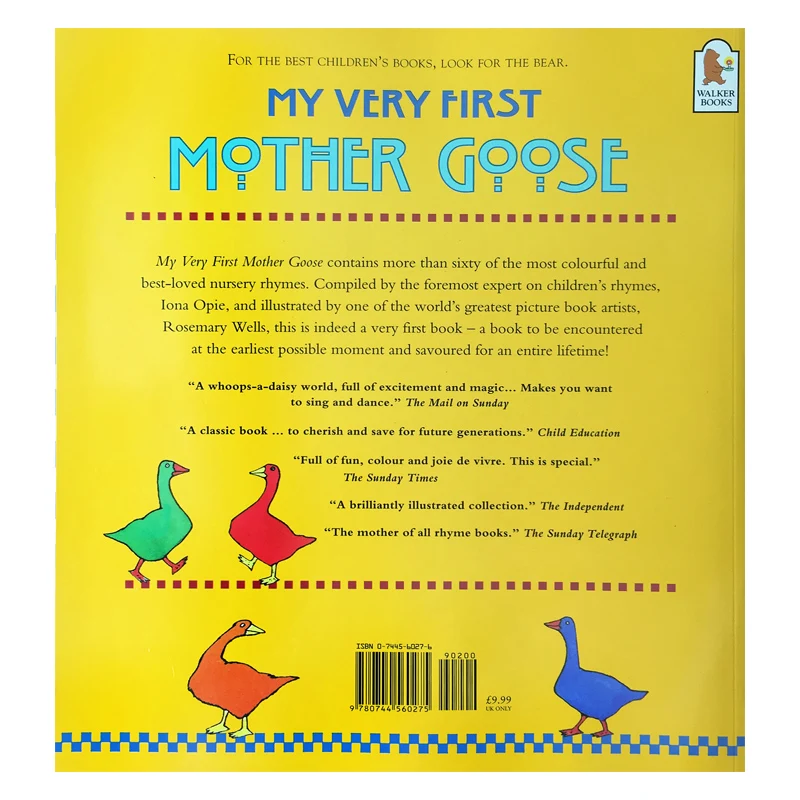 Английская моя первая мама Гусь дети Классическая Детская рифма песня картина