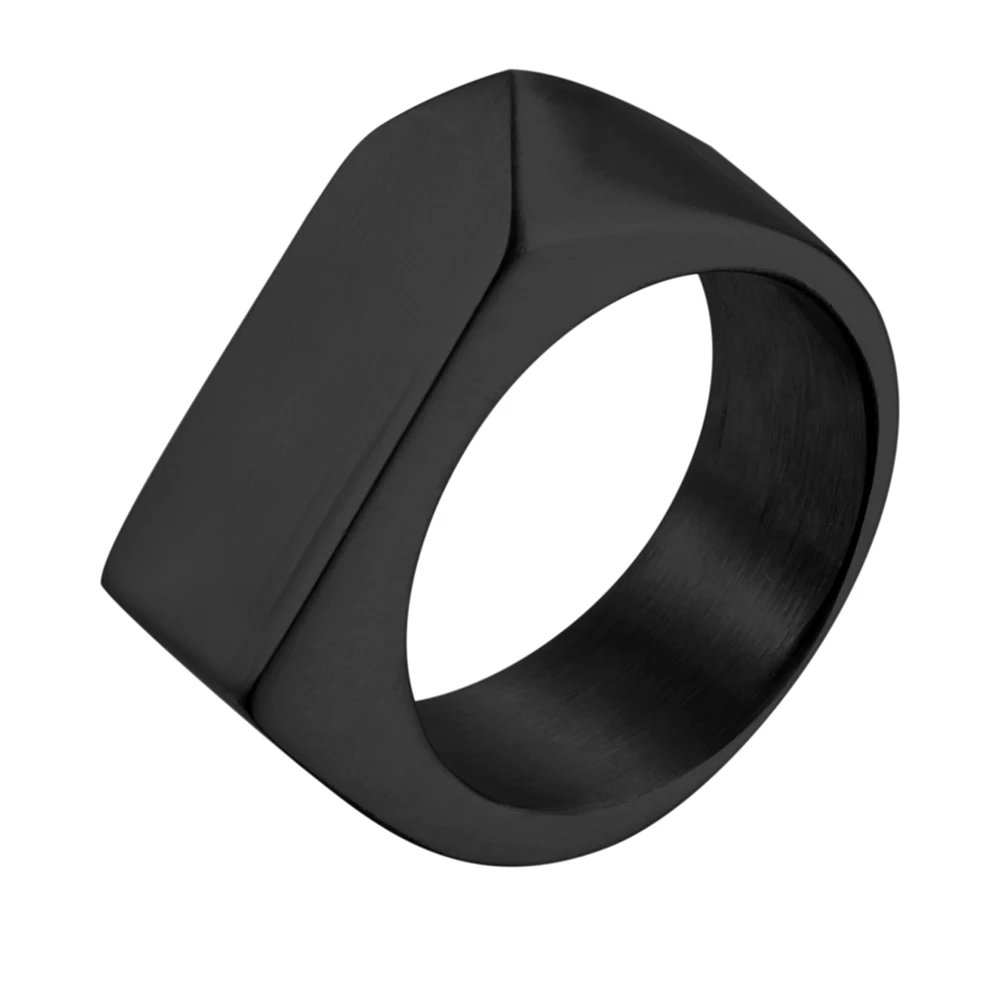 Модные мужские кольца из нержавеющей стали черного золотого и серебряного цвета