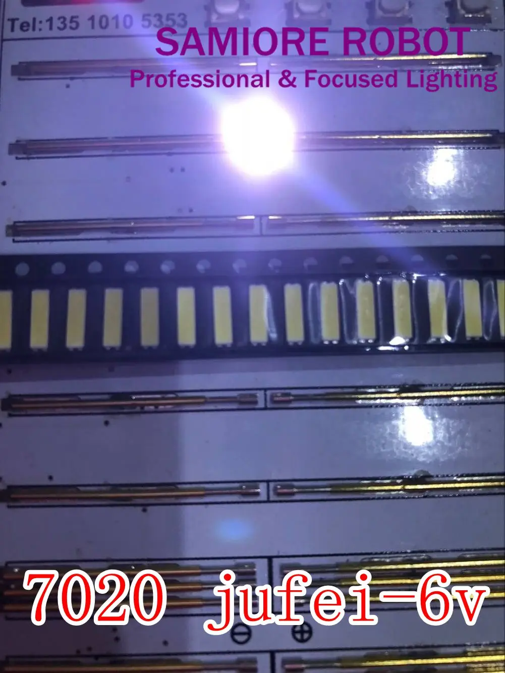 500 шт. Оригинальный светодиодный светильник JUFEI 7020 светильник-излучающий бусины